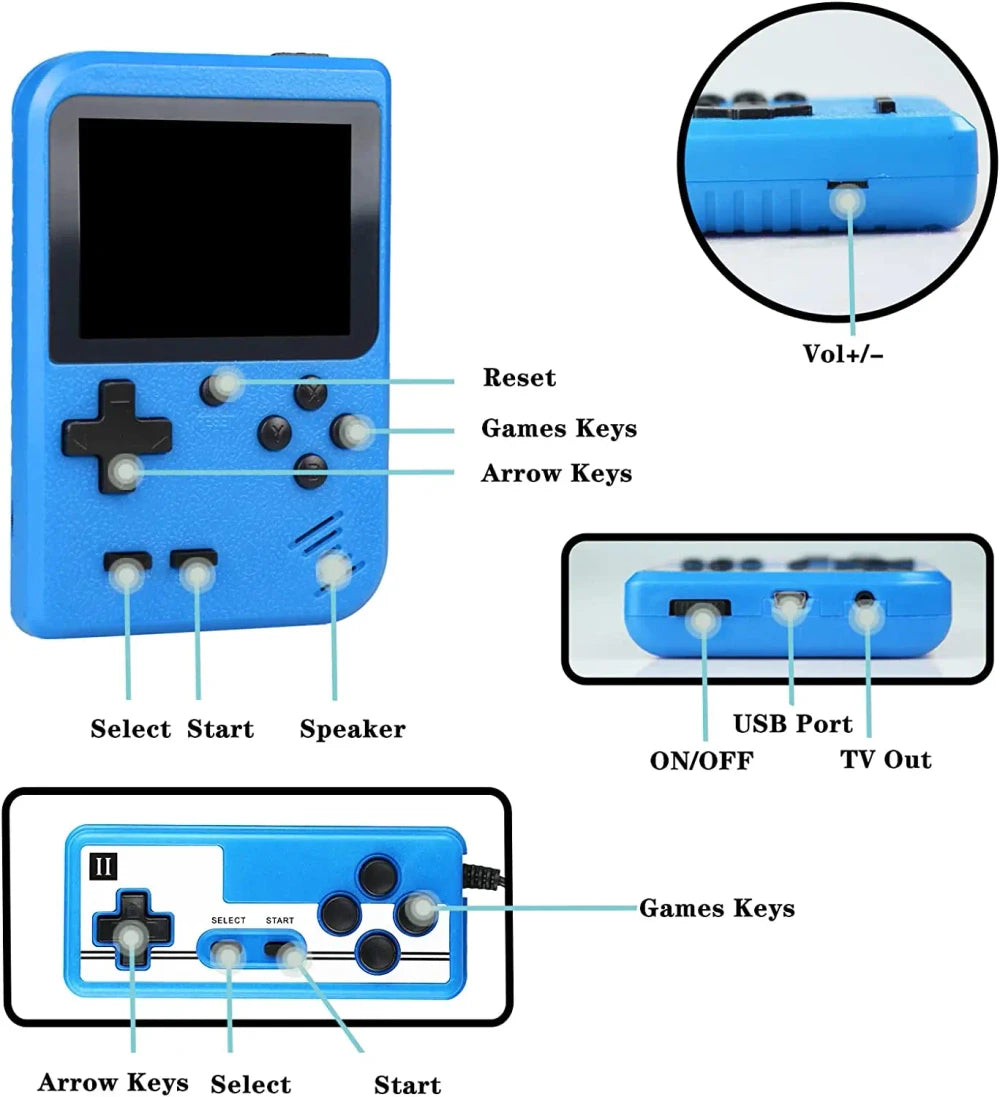 Retro Handheld Game Console