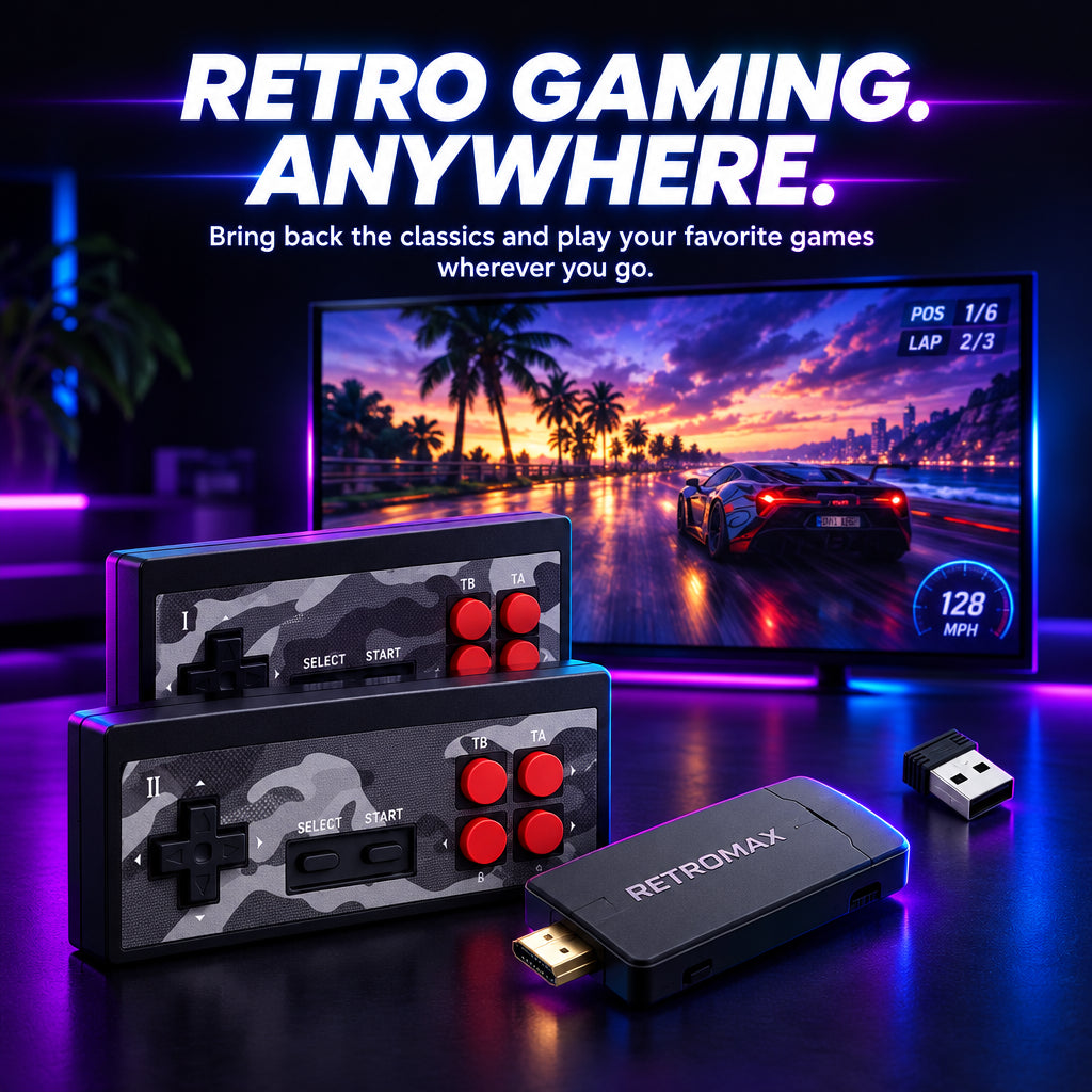 **BitVerse Retro Gaming Stick | Plug & Play Console**