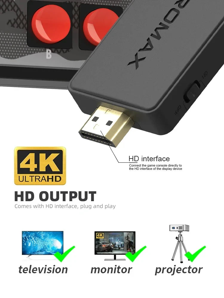 **BitVerse Retro Gaming Stick | Plug & Play Console**